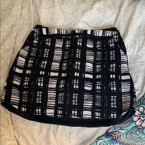 Lush Black and White Skirt - Size Large